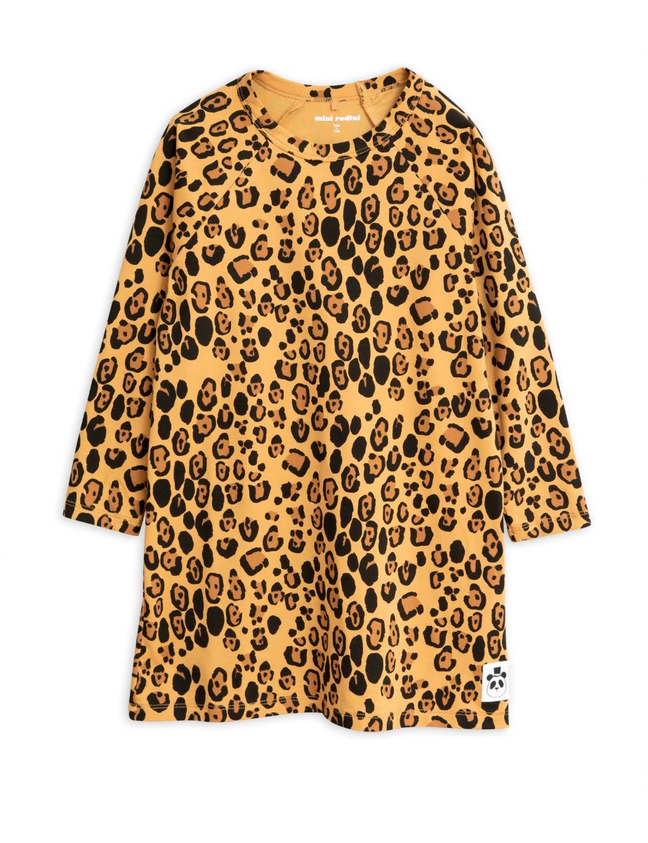 Basic leopard ls dress (Beige)