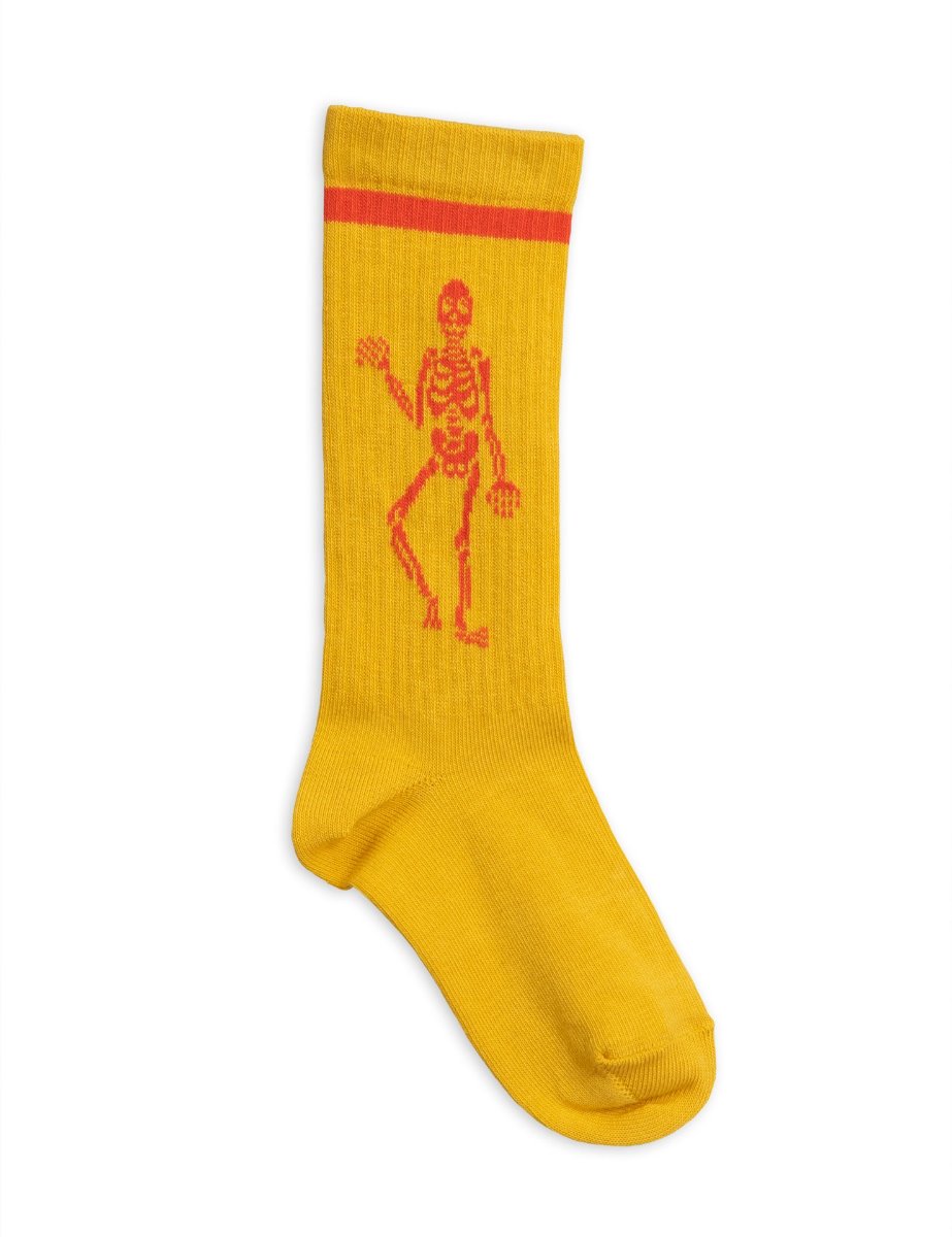 Skeleton knee sock(Yellow)