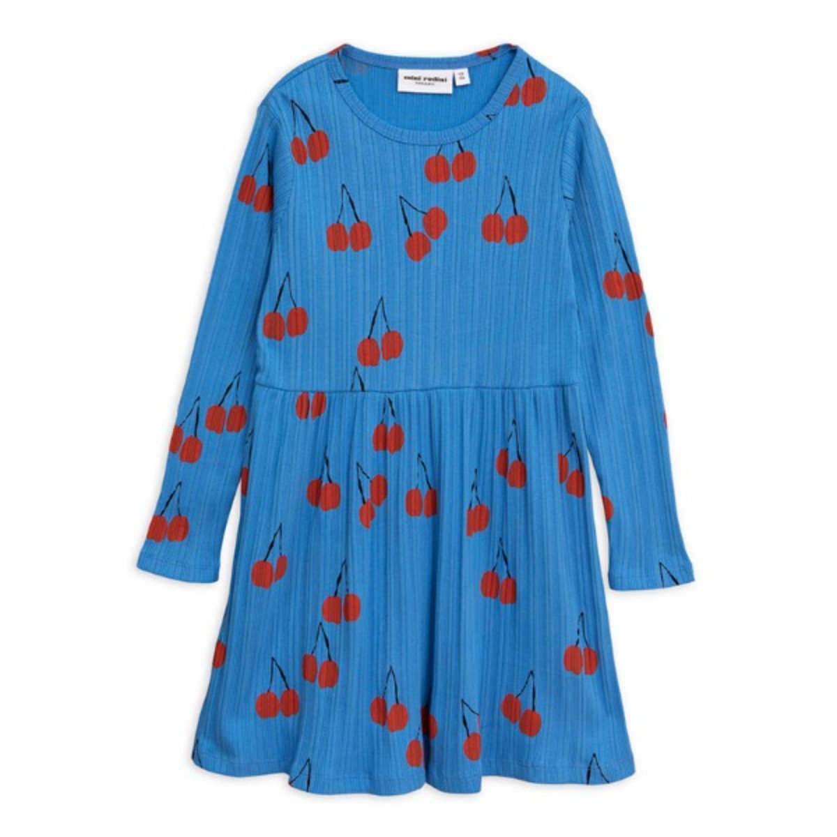 Cherry ls dress /blue
