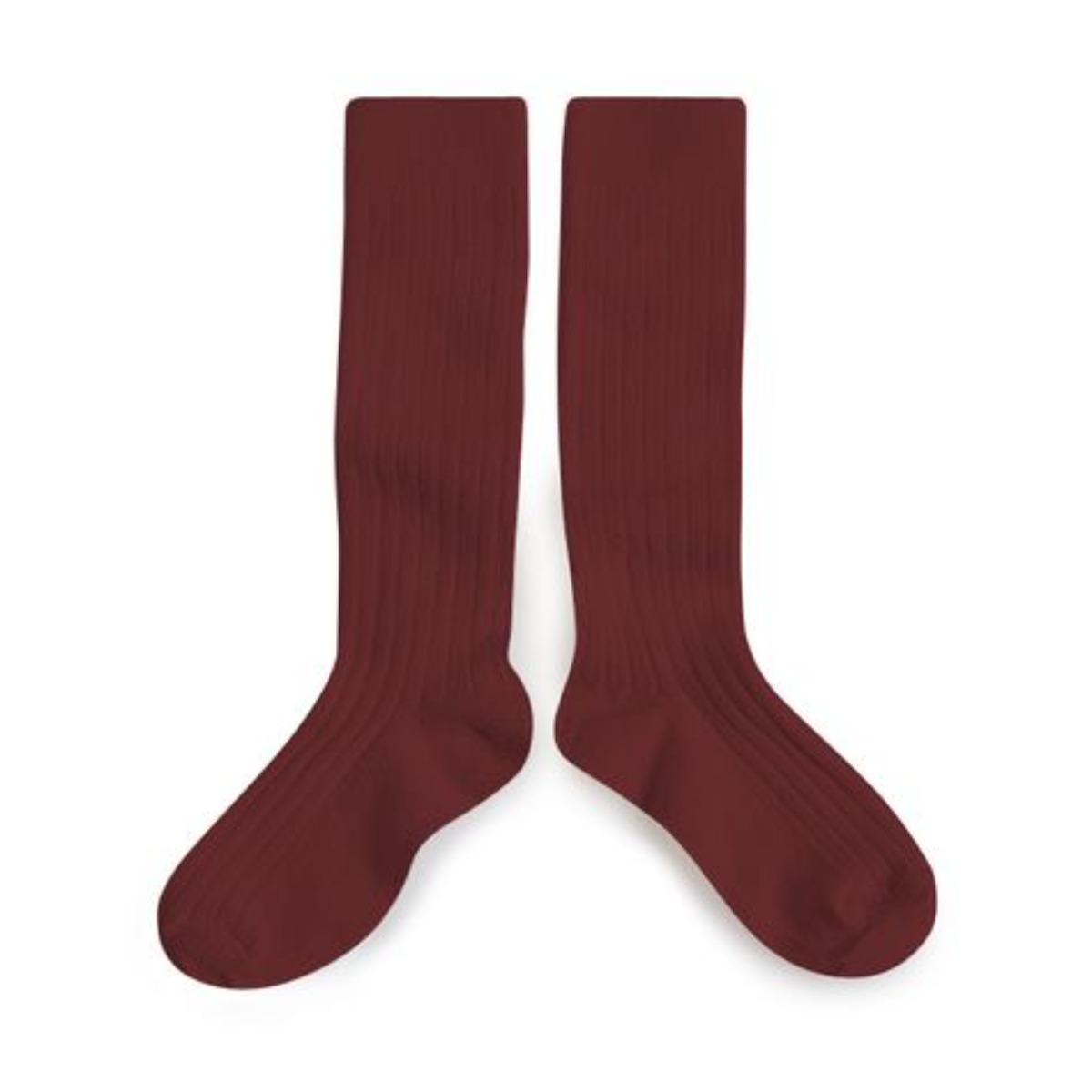 La Haute Ribbed Knee-High Socks(no.778 Châtaigne)