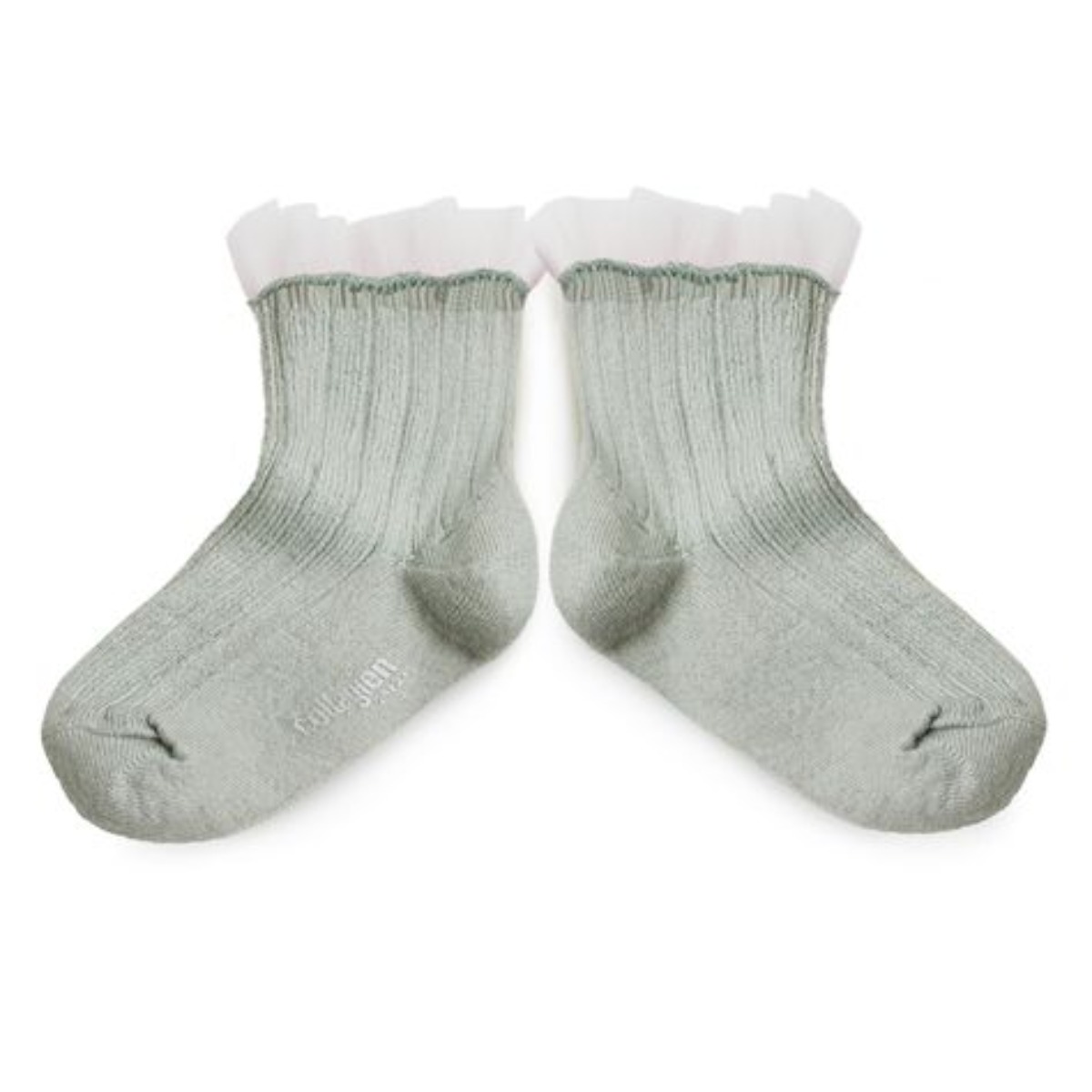 Tulle Ankle Socks(no.876 Aigue Marine)