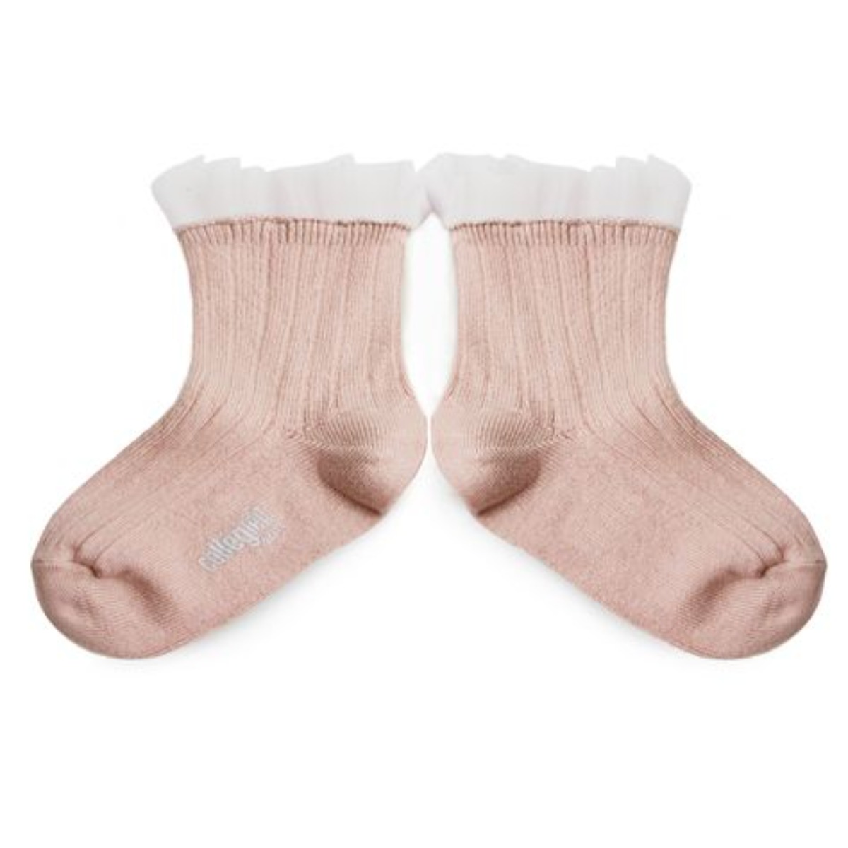 Tulle Ankle Socks(no.331 Vieux rose)