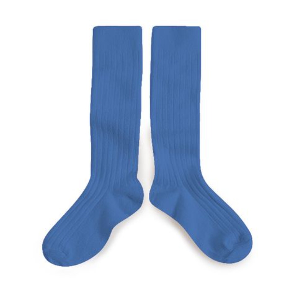 La Haute Ribbed Knee-High Socks(no.c45 Belu Cobalt)
