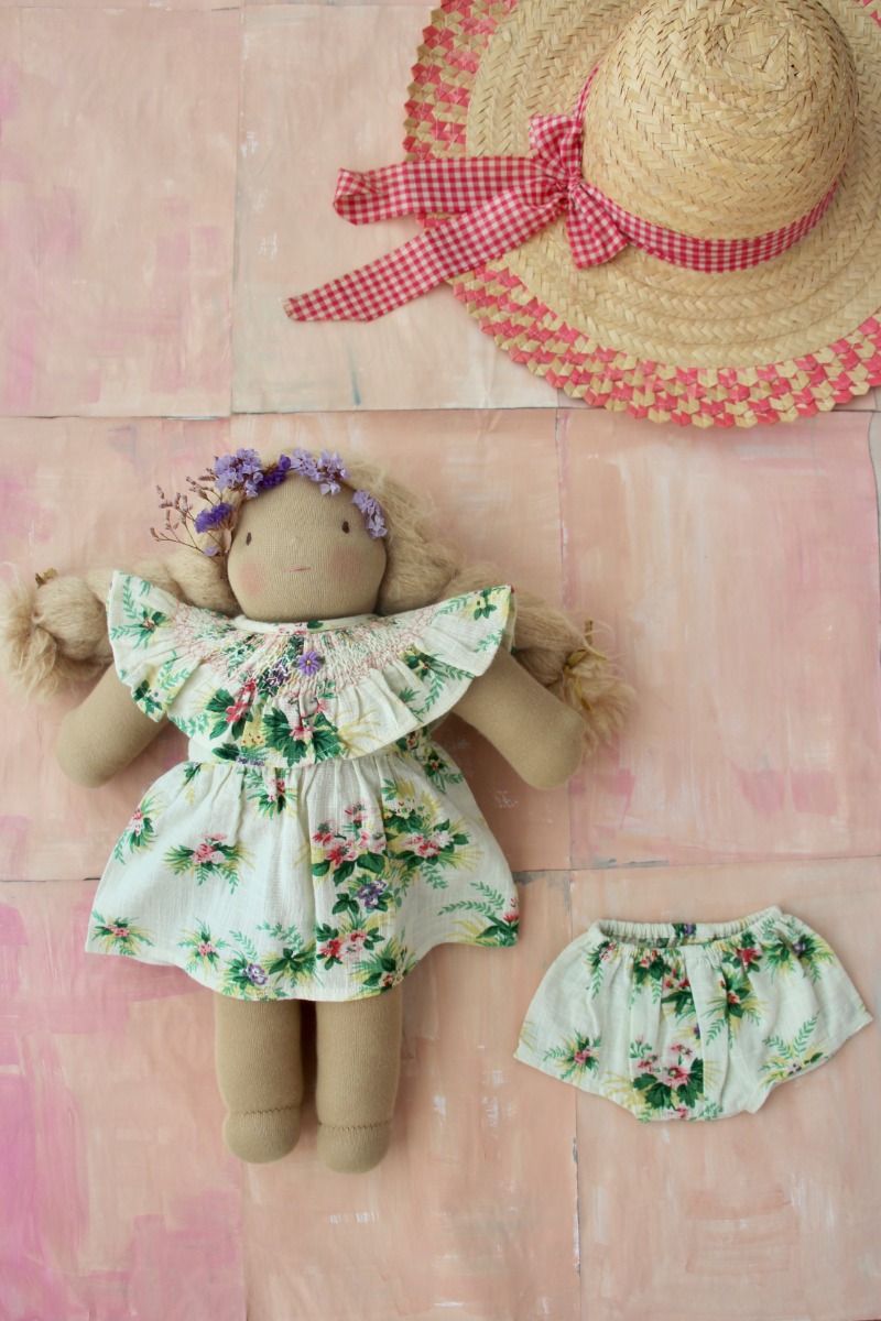 Doll Dress with panty(Tropical print)