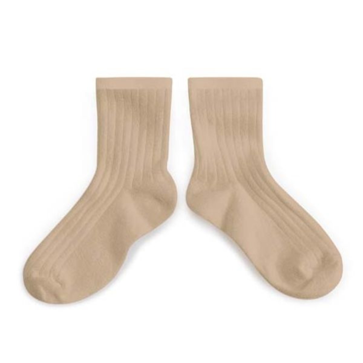 La Mini - Ribbed Ankle Socks - Petite Taupe #226