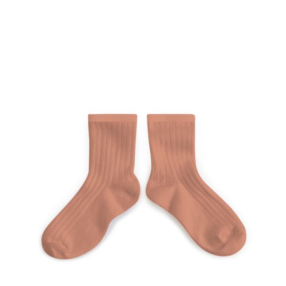 La Mini - Ribbed Ankle Socks - Bois de Rose #723
