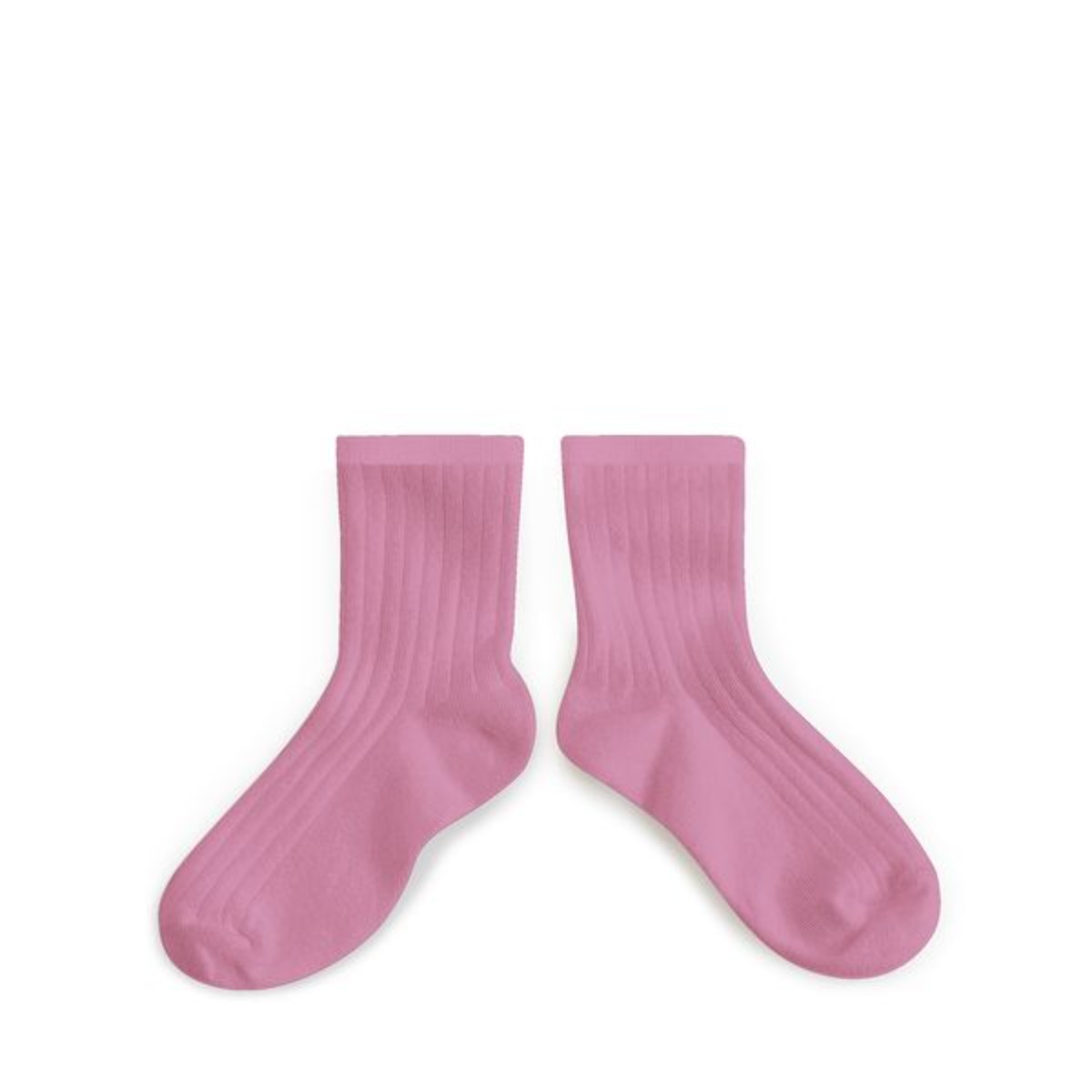 La Mini - Ribbed Ankle Socks - Candy pink #600