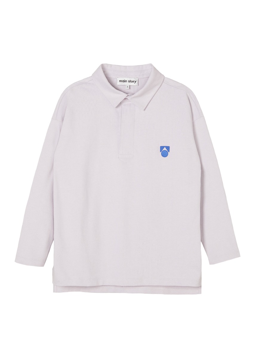 Polo shirt(Misty Lilac Brushed Jersey)