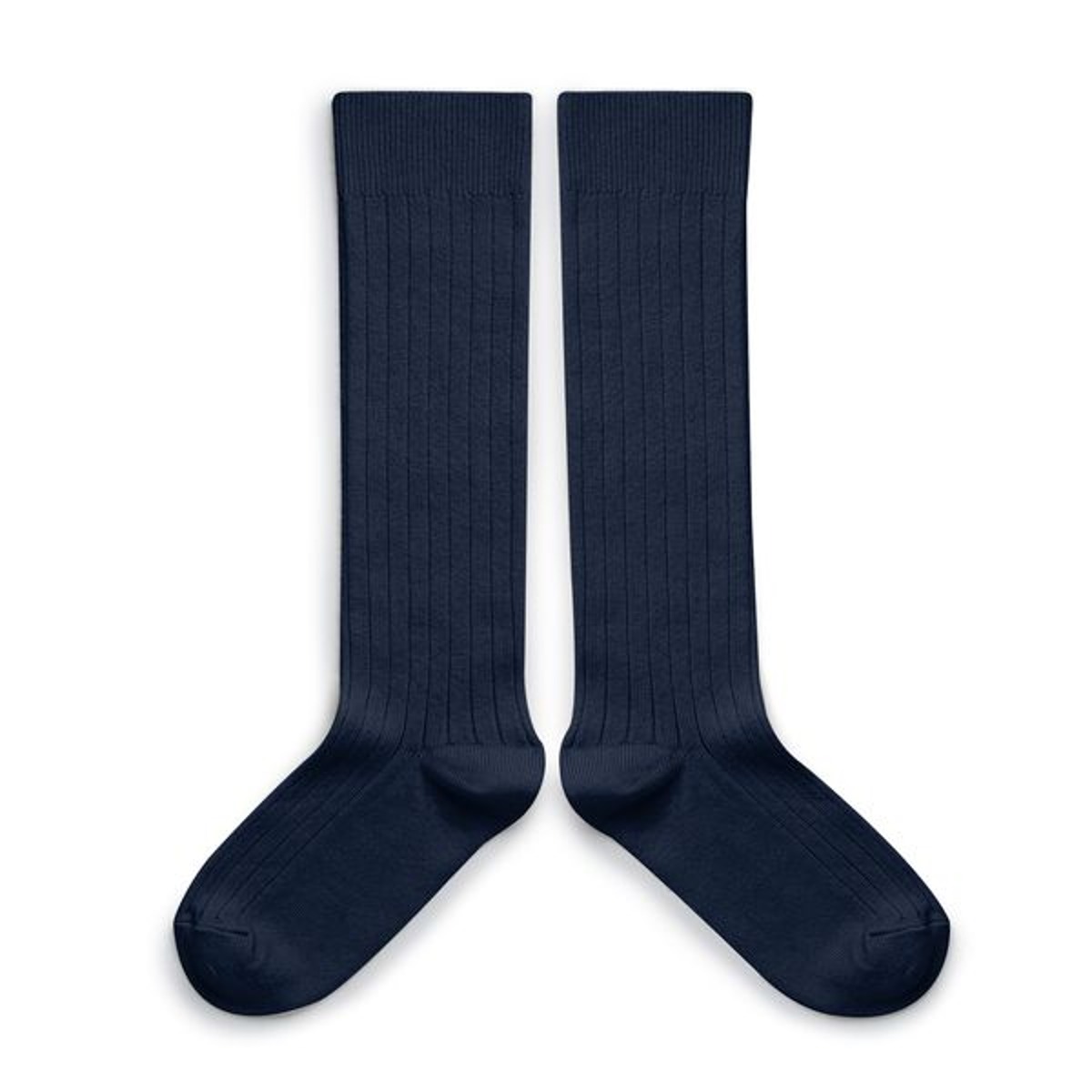 La Haute - Ribbed Knee-high Socks - Nuit Etoilée #044