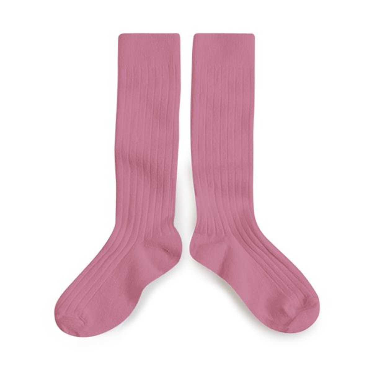 La Haute - Ribbed Knee-high Socks(#600 Rose Bonbon)