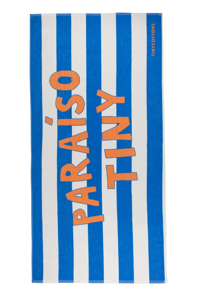 PARAISO TOWEL/light cream/lapis blue