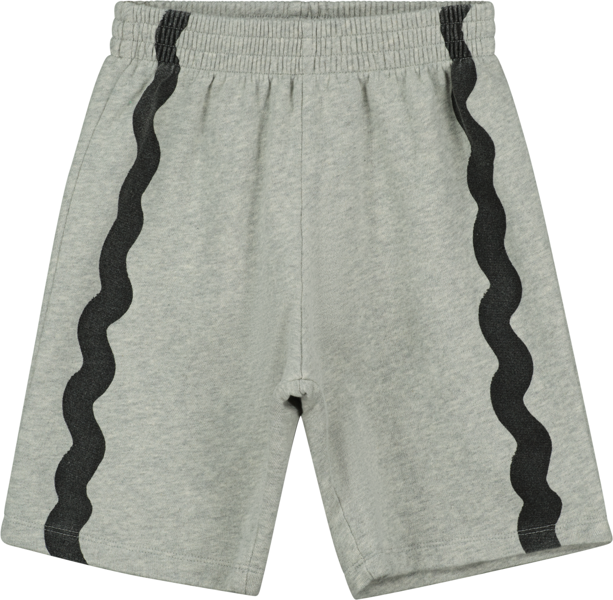 Grey Melange Wave Shorts