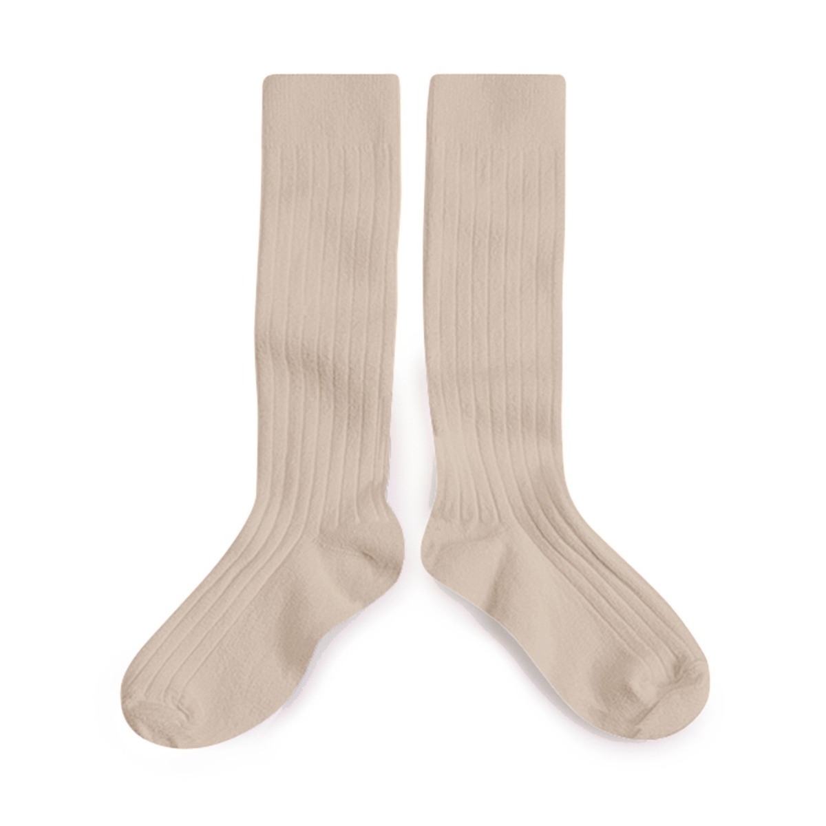Ribbed Knee-high Socks - Sorbet #590