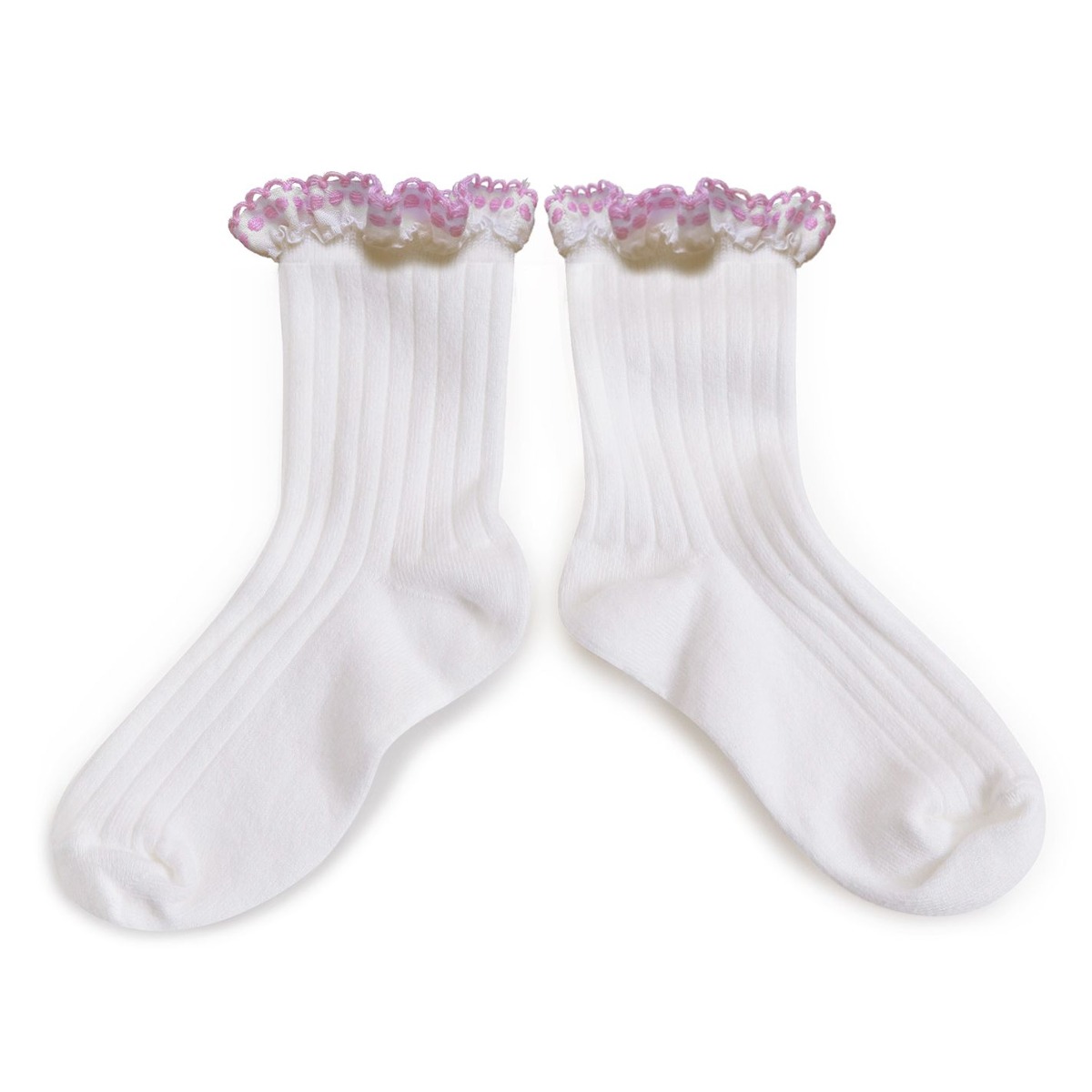 LIMITED EDITION blanc/rose (with pink ruffle)211