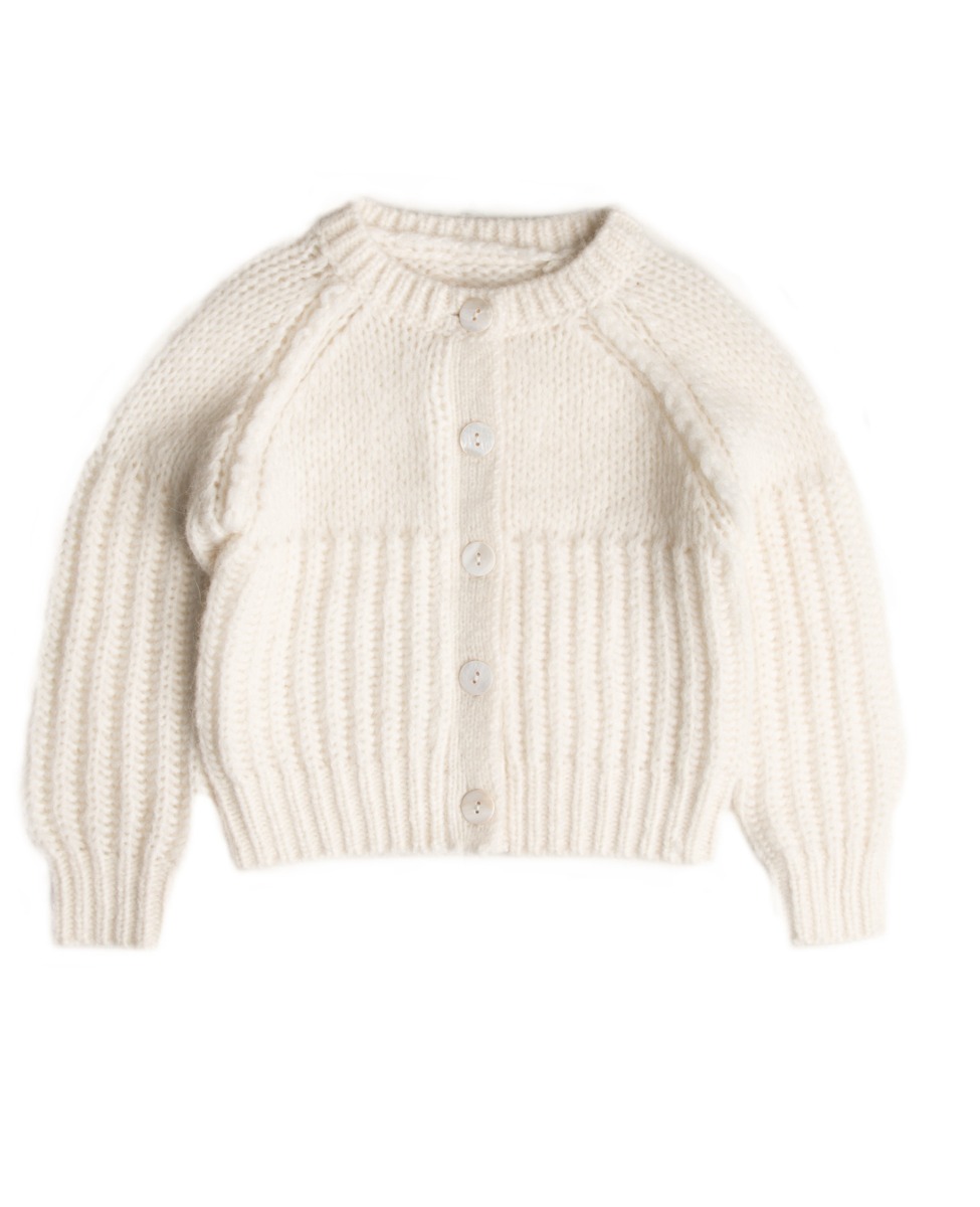 open knit cardigan(offwhite)