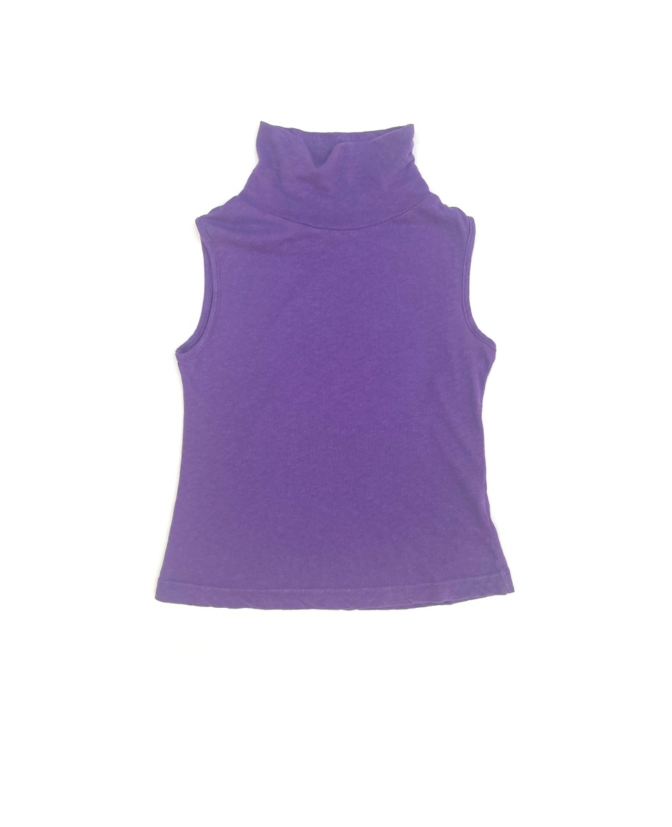 sleeveless turtle top( purple)