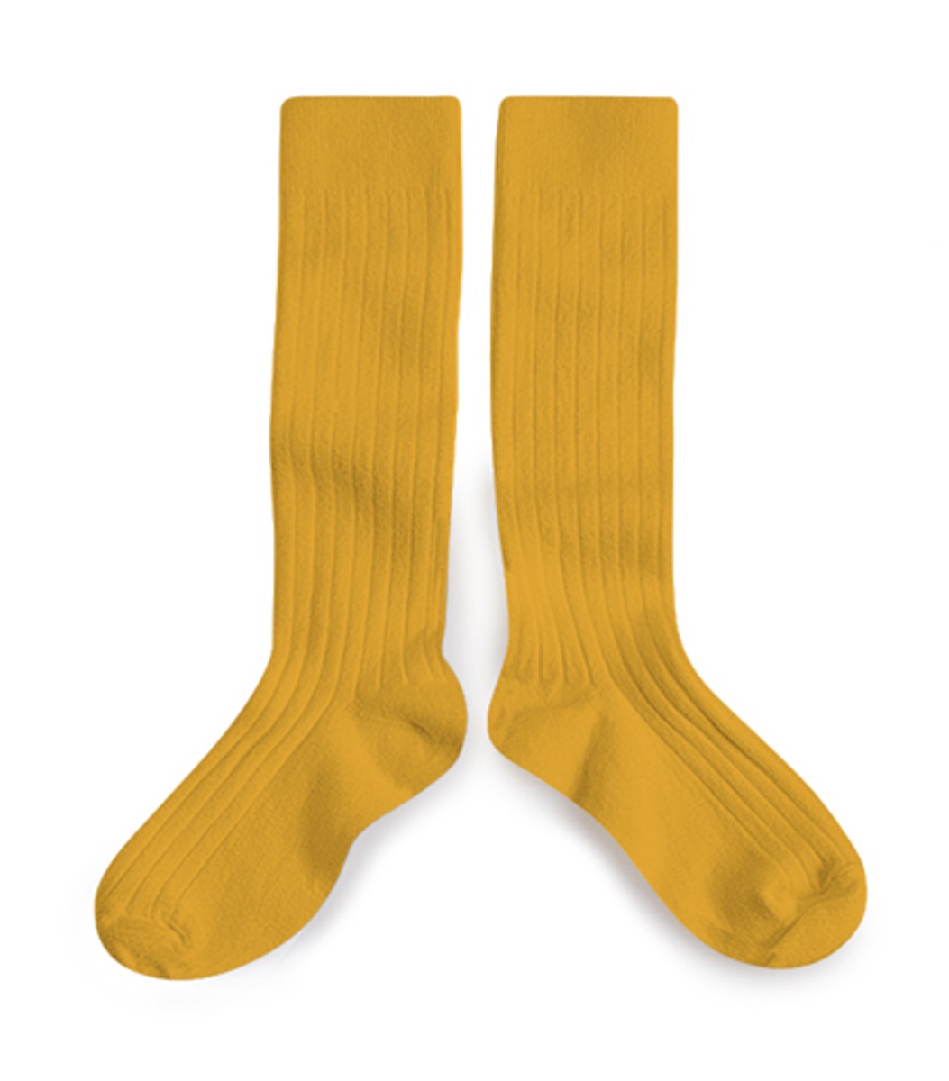 La Haute - Ribbed Knee-high Socks #780
