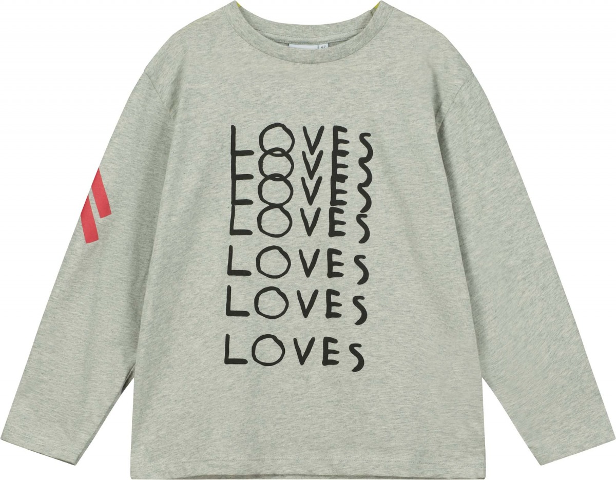 Grey Marl &#039;LOVES LOVES LOVES&#039; Long Sleeve T-shirt