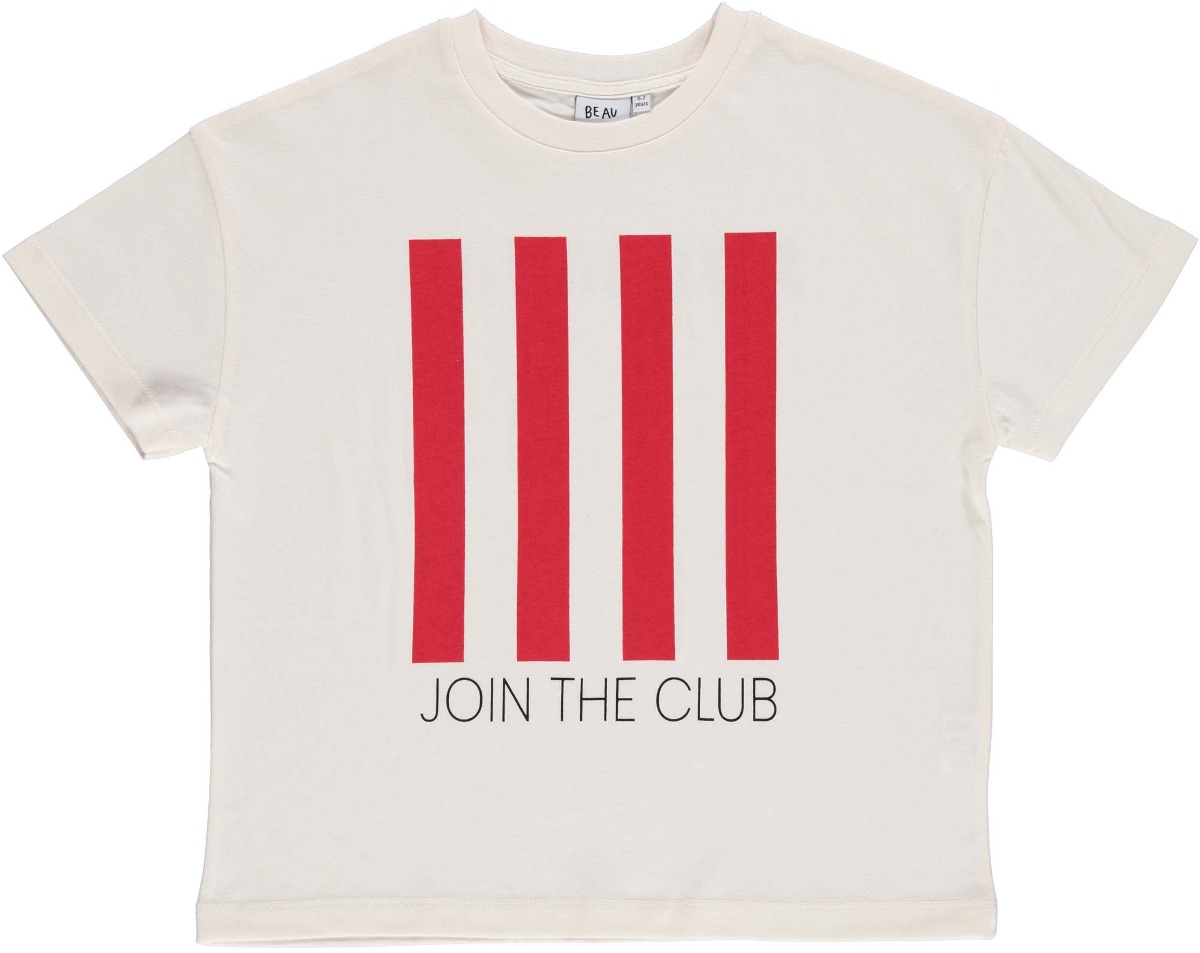 Join the Club Antique White Oversized Tee /Antique White